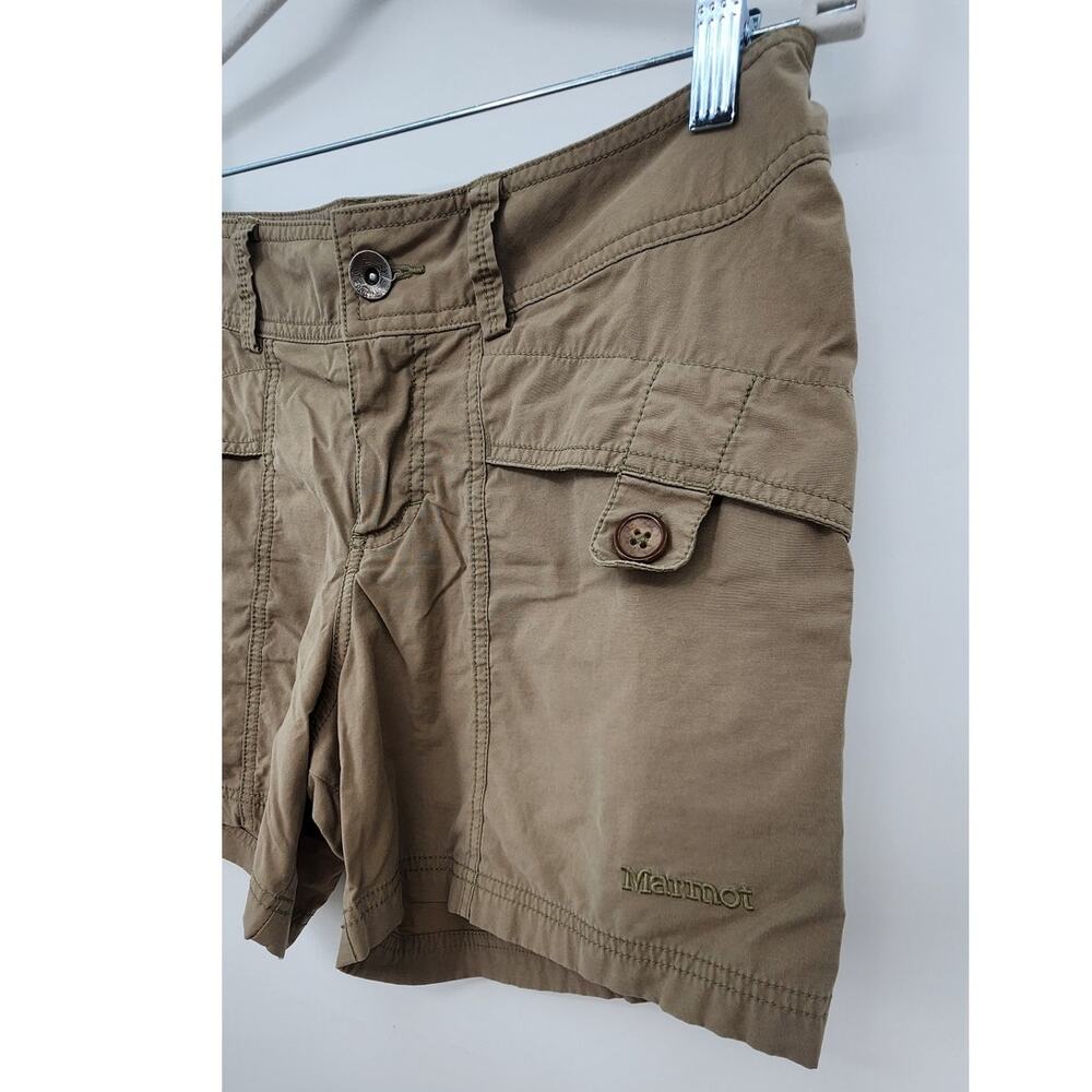 Marmot Tan Outdoor Hiking Shorts Size 4 Cargo - Picture 6 of 8
